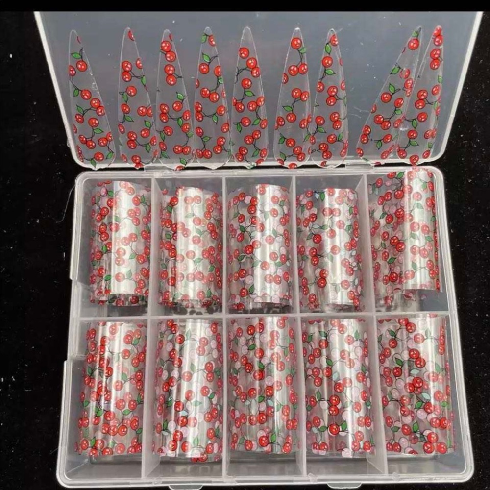 CHERRY 🍒 NAIL FOIL